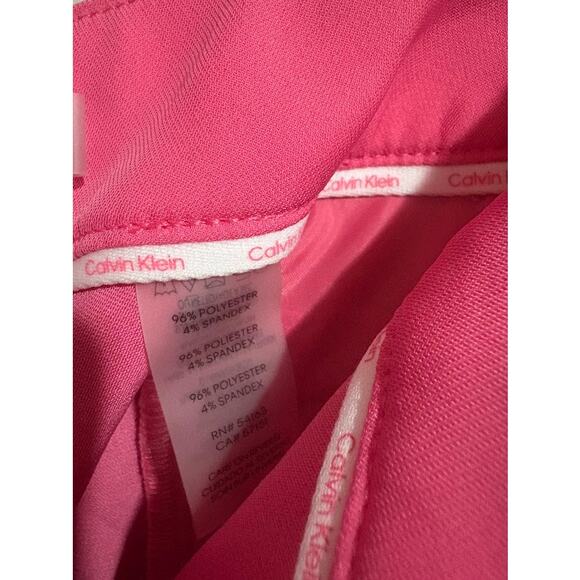 Calvin Klein Women's Pink Plus Size Mid-Rise Wide Leg Dress Pants Size 18W NWT - Picture 5 of 8